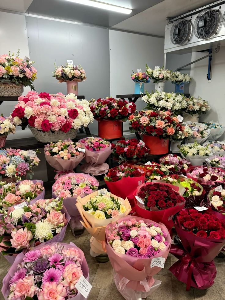 Elegant vibrant seasonal florals