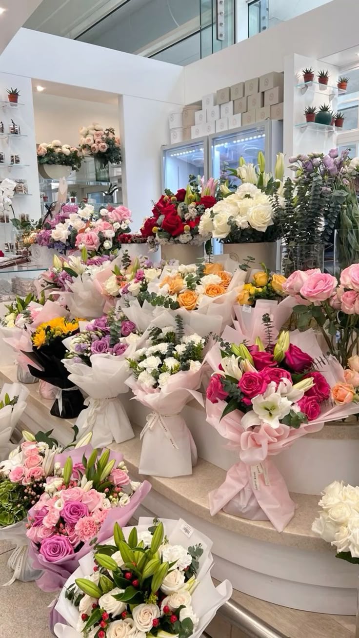 Rustic flower bouquets